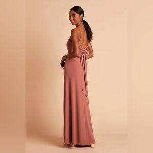 NWT Birdy Grey formal maxi bow back dress small